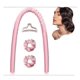 thumbnail image 5 of Diadema con rizador sin calor para cabello largo, rizador grande rosa sin calor para ondas suaves durante la noche., 5 of 5
