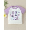 thumbnail image 5 of Baby Girl 2Pcs Summer Outfits Short Sleeve Butterfly Letter Print T-Shirt + Shorts Set Infant Clothes, 5 of 10