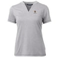 thumbnail image 2 of Women's Cutter & Buck Heather Gray Harvard Crimson Forge Blade V-Neck Top, 2 of 3
