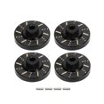 thumbnail image 1 of 4Pcs Brass Wheel Hex Hub Adapter Counterweight Brake Disc for 1/18 FMS RC Car Upgrade Parts,Black, 1 of 4