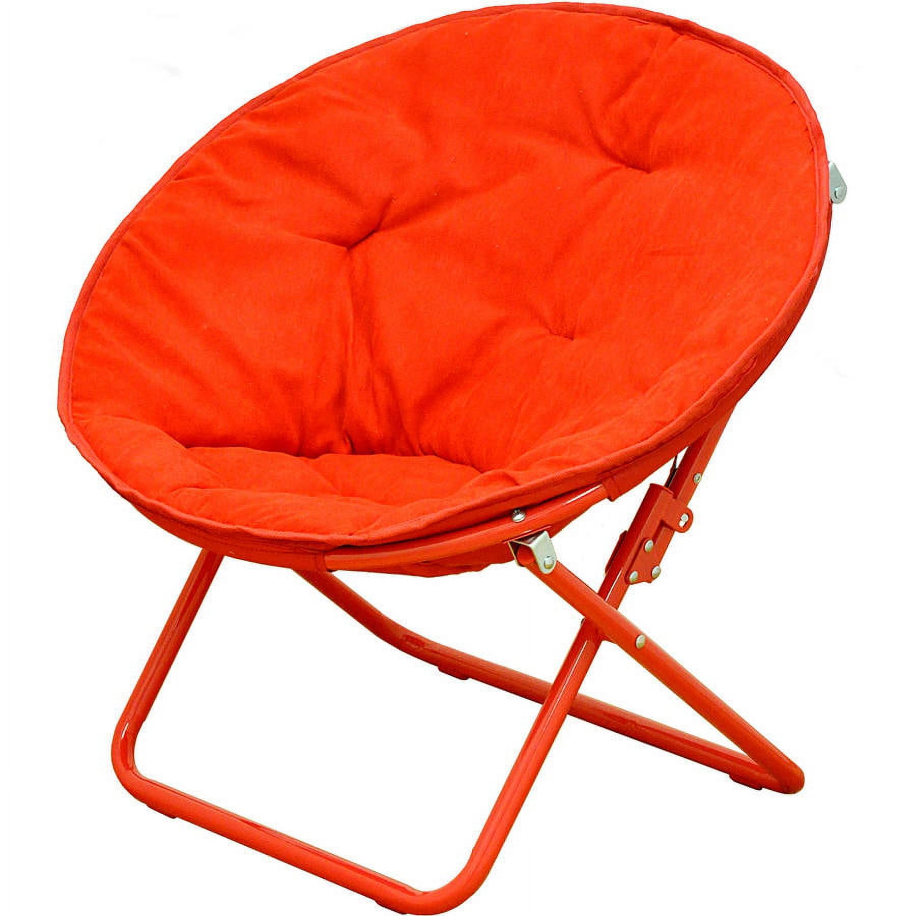 American Kids Solid Faux Fur Saucer Chair Multiple Colors