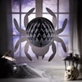 thumbnail image 4 of Fun Express 16" Large Black Hanging Honeycomb Tissue Paper Spiders - 4 Pieces, 4 of 4