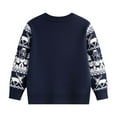 thumbnail image 6 of Gubotare Toddler Baby Christmas Sweater Boys Crewneck Long Sleeve Pullover Sweaters Knitted Sweater Tops Size 4T 5T (Blue,4-5 Years), 6 of 8