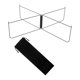 thumbnail image 4 of Soporte plegable para nevera, soporte plegable, portaequipajes portátil, universal y resistente Negro recto, 4 of 8