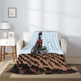 thumbnail image 2 of Gaeub Tractor plowing a field Print Flannel Throw Blanket, Home Fleece Throw Blanket for Couch or Bed,Decorative Blankets,Lightweight Fuzzy Flannel Blanket-80"x60", 2 of 6