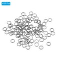 thumbnail image 3 of Unique Bargains , 0.13 x 0.09' Fishing Split Rings Fishing Swivel Stainless Steel Rings with Double Flattened Connectors,100 PACK, 3 of 6