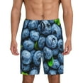 thumbnail image 1 of Fotbe Fresh Blueberries Pantalones Cortos de Pijama para Hombre, Ropa de Dormir, Pantalones de Pijama Cortos para Hombre-Small, 1 of 6