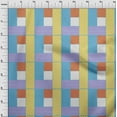 thumbnail image 4 of oneOone Velvet Light Blue Fabric Geometrical Craft Projects Decor Fabric Printed By The Yard 58 Inch Wide, 4 of 4