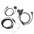 thumbnail image 3 of Auriculares telescópicos con micrófono de garganta de 7,1mm, repuesto de auriculares con micrófono y vibración de garganta para Motorola MTH600 MTH650, 3 of 14