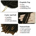 thumbnail image 4 of 3 Pack Spring Twist Braids 8" Ombre Colors Crochet Braids Synthetic Braiding Hair Extensions Pre-twisted Spring Twists Mini Passion Twist Fluffy Twist Hair 8inch 110g (30strands/pack), 4 of 7