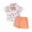 Orange, variant on Bagilaanoe 2pcs Toddler Easter Outfits Baby Boy Shorts Set Short Sleeve Print Shirt Tops + Shorts 9M 12M 18M 24M 3T 4T Kids Casual Summer Clothes