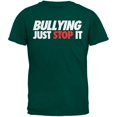 thumbnail image 1 of T-Shirt Jeunesse Vert Forêt "Just Stop It Bullying", 1 of 1