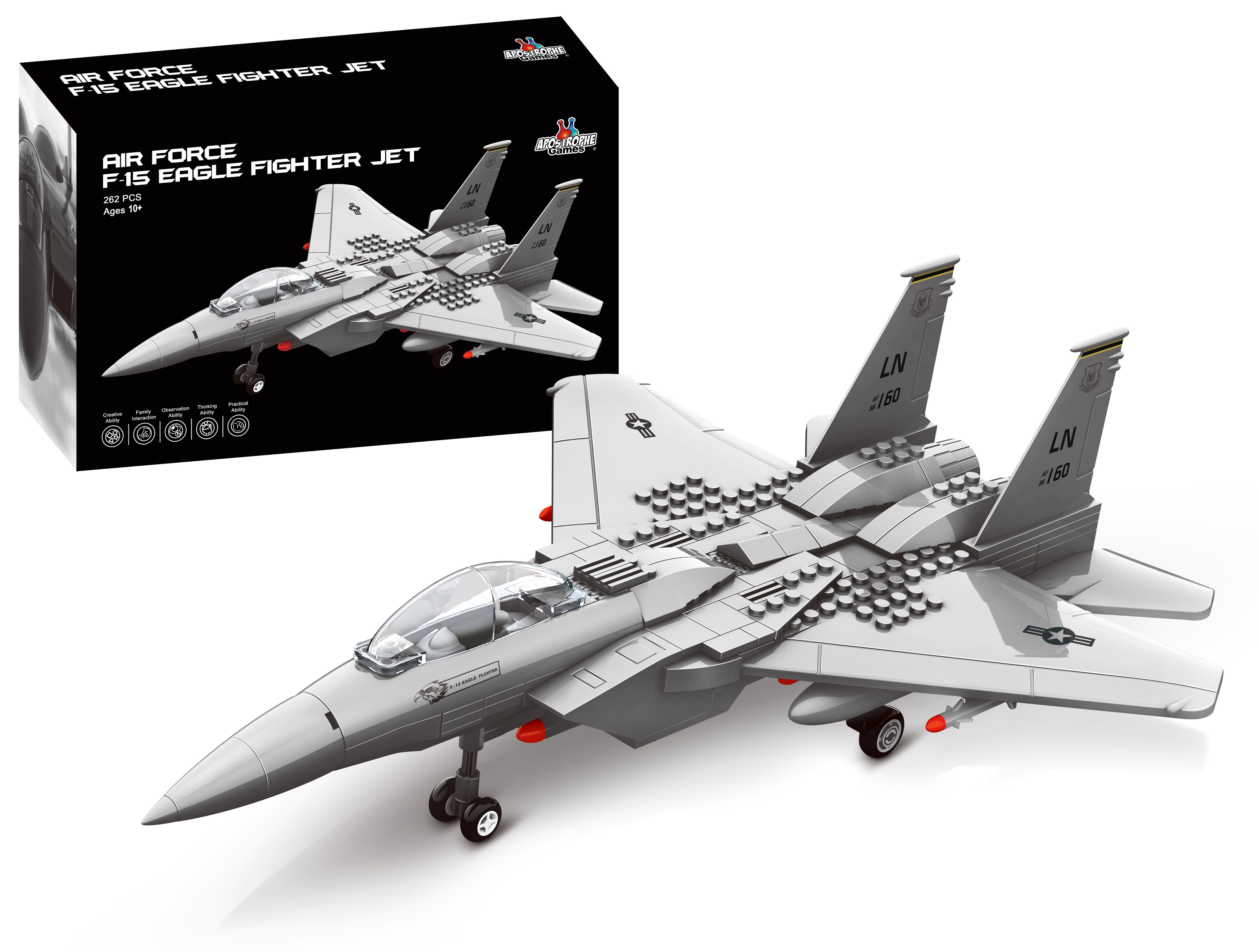 F-35 Lightning Airplane Custom Military Plane Minifigures Building Block Toys 
