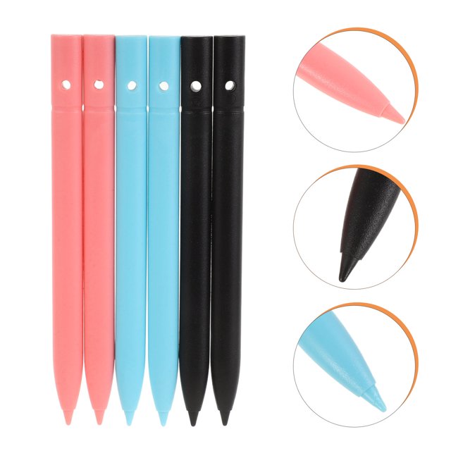 HEANUJJ 6Pcs Drawing Tablet Pen for Kids and Adults Light Blue Color Slim Design Portable and Eco-friendly for Travel