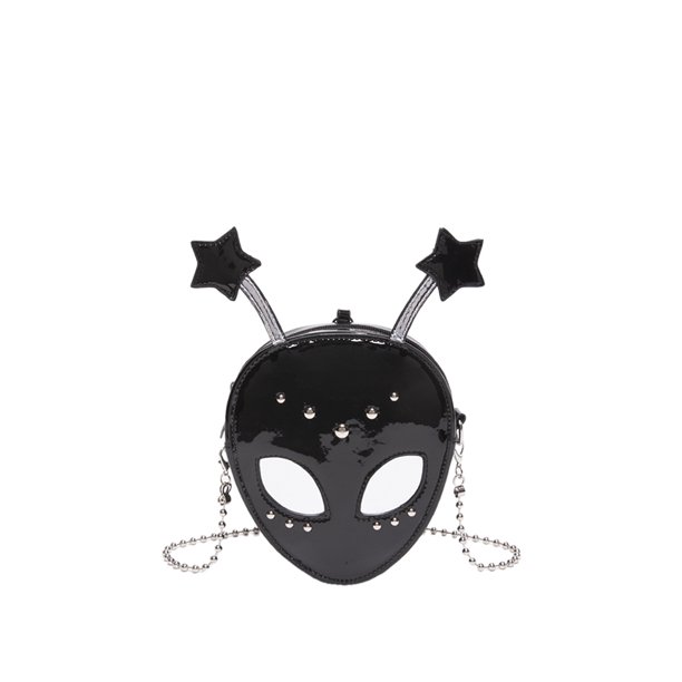 Bolso de cuero de la PU del patrón alienígena del hombro del bolso de las mujeres de la cremallera para el viaje de compras