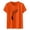 00-Orange2323, variant on WOYY Girls The Orange Day Shirt Short Sleeve Crew Neck T Shirt Graphic Tee, Black, Sizes 3-13