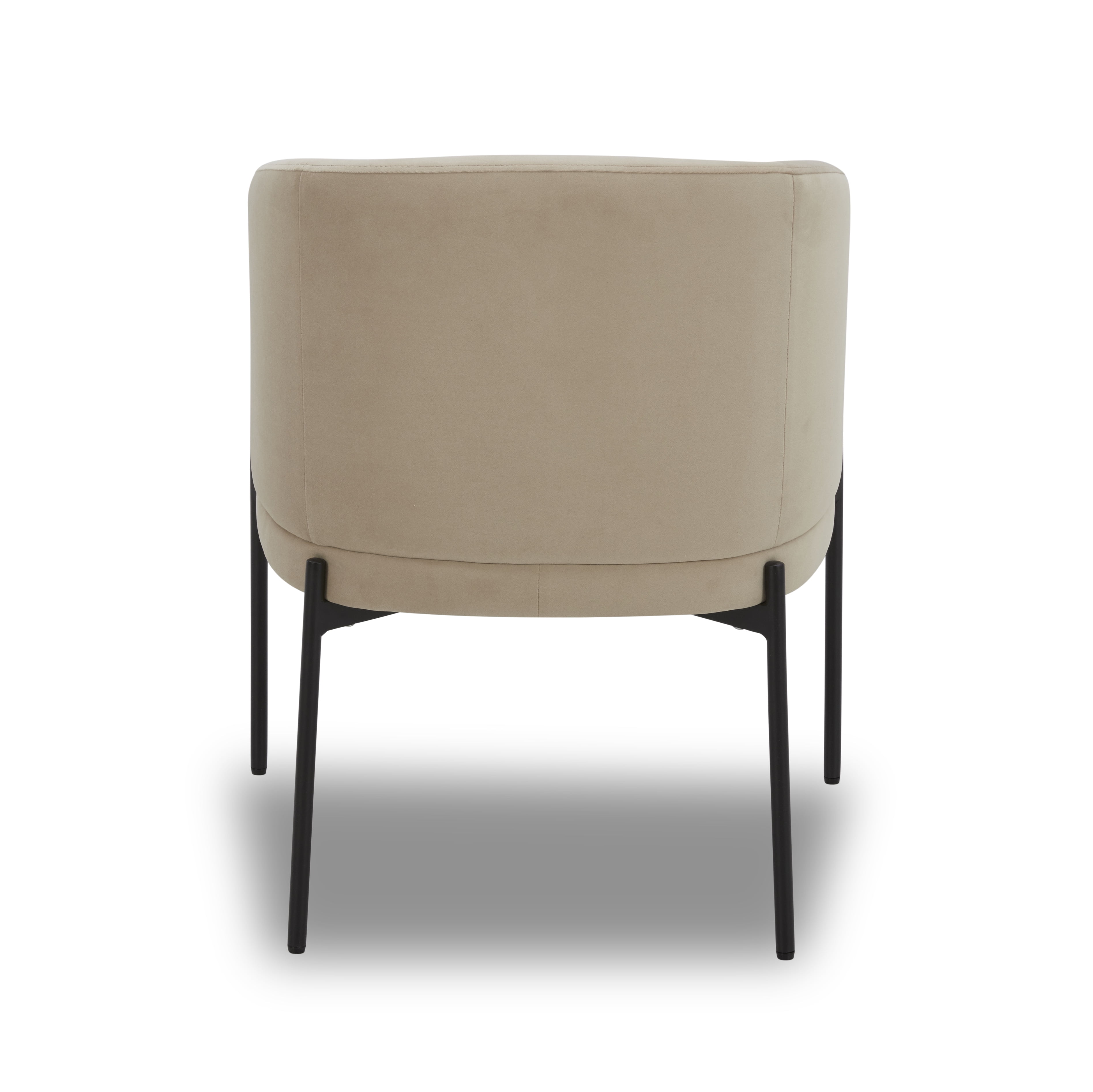 Better Homes & Gardens Wyatt Velvet Dining Chairs, Beige, 2 Pack