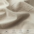 thumbnail image 5 of Sábana bajera ajustable MooMee, 100% algodón lavado, cama king, 5 of 5