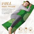 thumbnail image 5 of Body Pillow Cover, Green Flower Body Pillow Cases with Zipper Soft Breathable Smooth Skin Friendly Long Pillow Case 20x60 inches, 1Pcs, 5 of 7