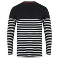 thumbnail image 1 of Front Row Mens Long Sleeve Breton Stripe T-Shirt, 1 of 3