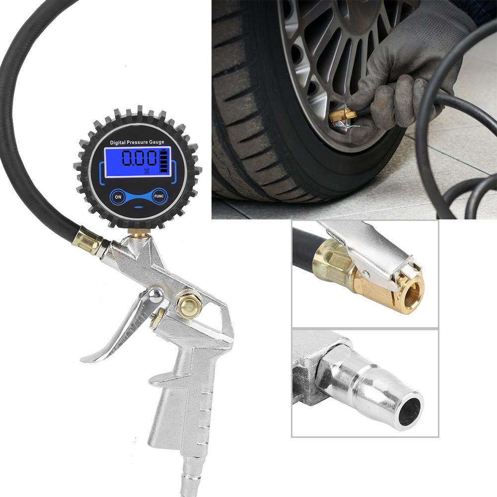 car tyre pressure gauge and inflator
