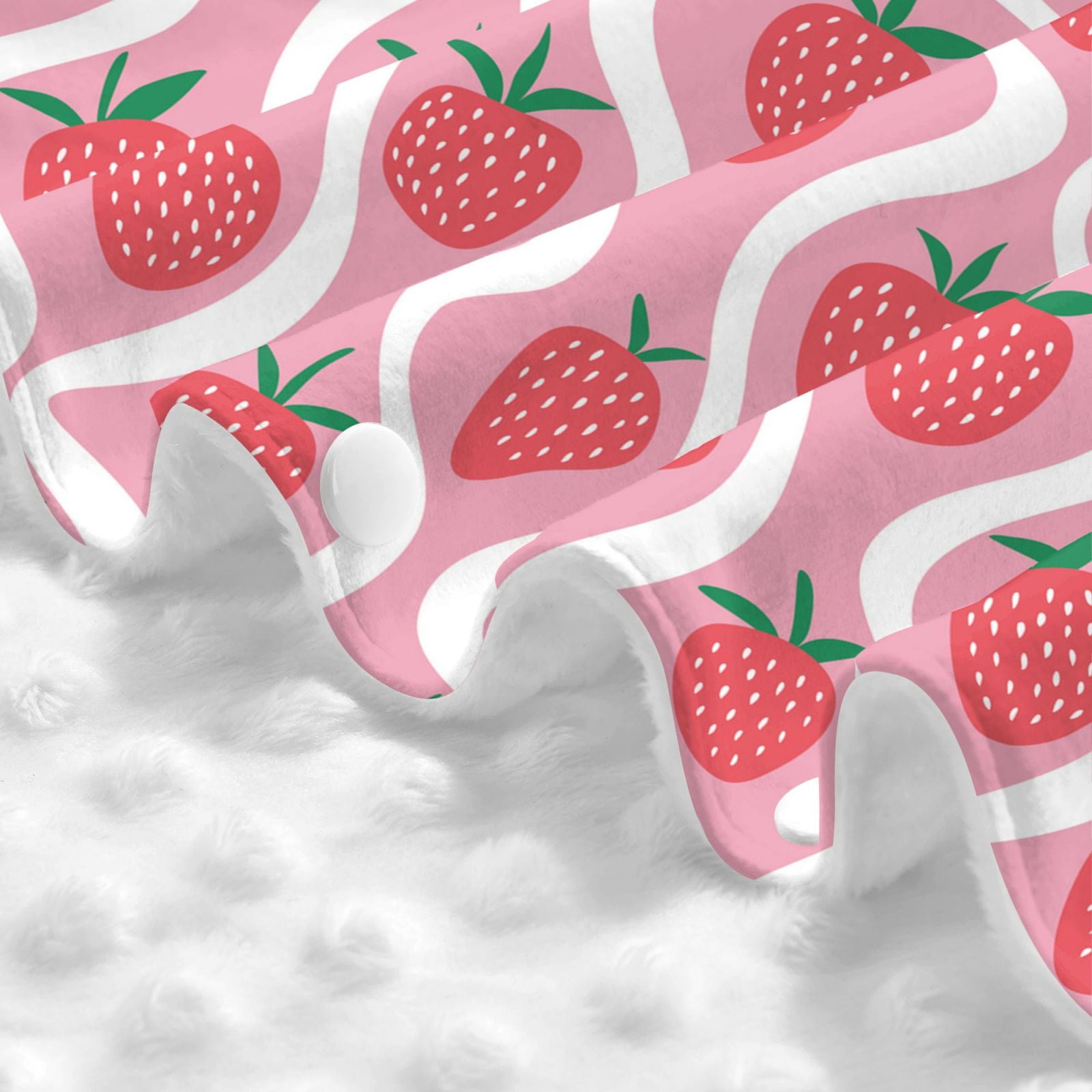 Naloa Strawberries Baby Car Seat Cover, Breathable Baby Carrier Cover, Multiuse Baby Carrier Cover & Nursing Breastfeeding Cover