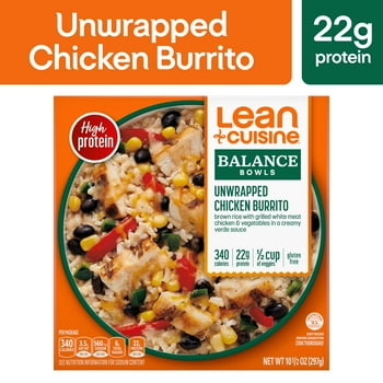 Lean Cuisine s Unwrapped Chicken Burrito Meal, 10.5 oz (Frozen)