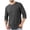 Dark Gray, variant on Miqool Men's 3/4 Sleeve Shirts Crew Neck Casual Basic Tee Baseball T Shirts Moisture Wicking Athletic Tops with Pocket