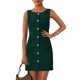 thumbnail image 1 of Vestido formal PRETTYGARDEN Verano 2025 con botones, verde, 1 of 6