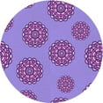 thumbnail image 1 of Ahgly Company Machine Washable Indoor Round Transitional Bright Lilac Purple Area Rugs, 3' Round, 1 of 7
