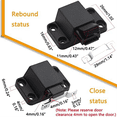 thumbnail image 7 of Self Closing Push Door Latches Hardware Kitchen Cabinet Push Latches Drawer Locks Push Pull Tips on RV Wardrobes, 7 of 7