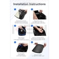 thumbnail image 7 of KBH Center Console Lid Cover Replacement for 2008-2010 Dodge Charger Accessories/Chrysler 300, Car Armrest Upholstery Cover, Black Leather Skin Only, 7 of 7