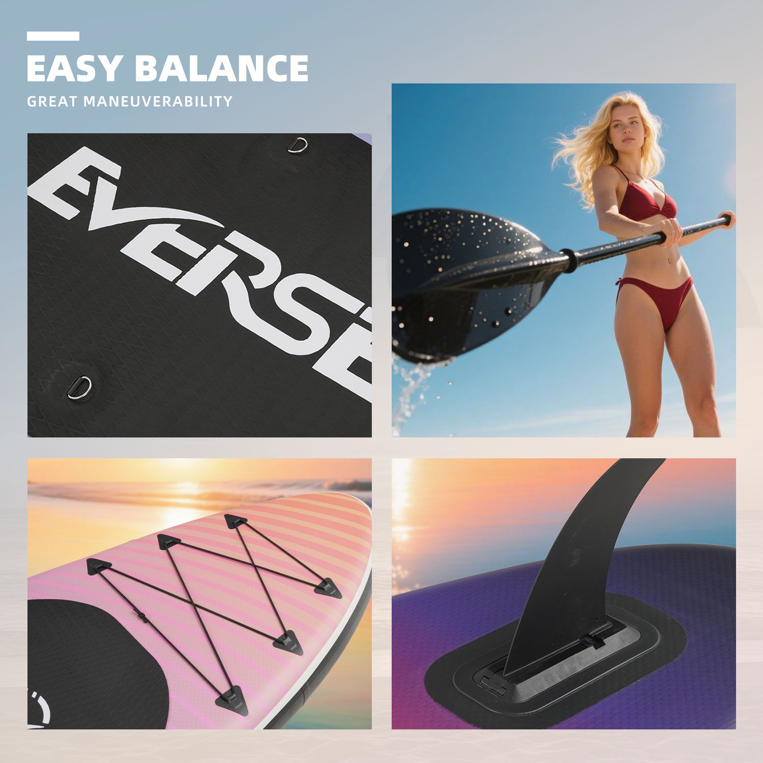 MSEASFREE 10 Ft Inflatable Stand Up Paddle Board photo 8