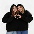 thumbnail image 6 of Lsupdaol Two Person Couples Hoodie Matching Sweatshirts Christmas Gift, 6 of 6
