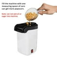 thumbnail image 4 of Hot Air Popcorn Machine, 1200W Electric Popcorn Maker, , 3 Minutes Fast Popcorn Popper and for Home, Family, Party (White), 4 of 8
