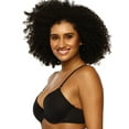 thumbnail image 3 of Felina | So Smooth Modal Everyday Demi T-Shirt Bra | Lightly Padded | 2-Pack (Black Warm Neutral, 32C), 3 of 7
