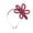 Red, variant on Lurex Tube Side Bow Headband-Blue