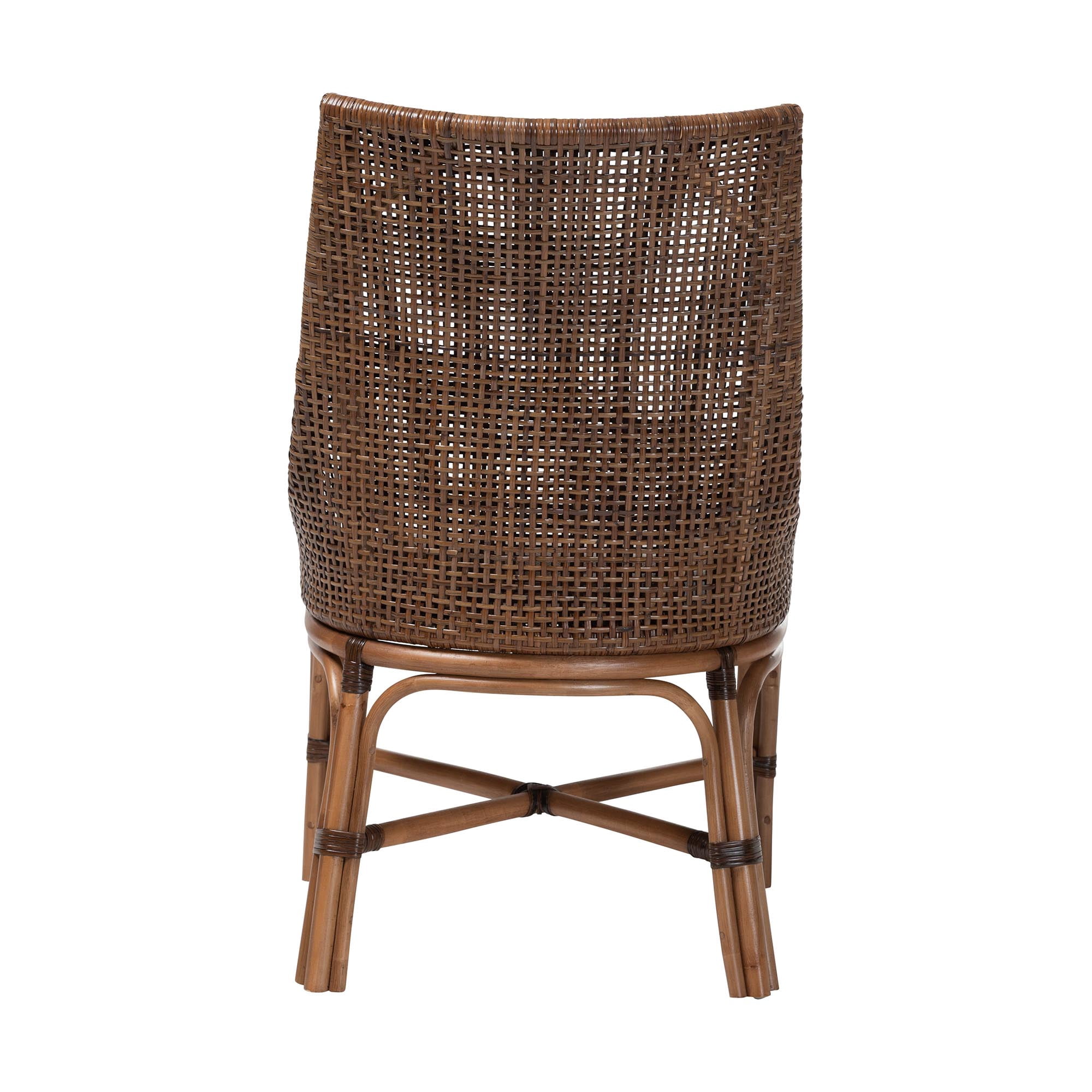 bali & pari Bella Boho Dining Chair, Dining Height, Coffee Bean