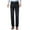 Black1, variant on Luwomo Mens Jeans Fall and Winter Lined Thickened Straight Leg Long High Waist Trousers Denim Pants Black,28