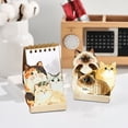 thumbnail image 4 of 2026 Adorable 3D Pet Illustration Calendar, Cute Cartoon Kitten Design Desktop Ornament and Planner, Decorative and Functional Tabletop Calendar for Home and Office Use,as shown, 4 of 5