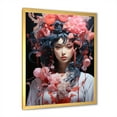 thumbnail image 4 of Designart "Portrait Of An Asian Woman'S Dream" Asian Art Picture Framed Canvas Wall Art, 4 of 5