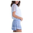 thumbnail image 3 of Women's Lucky in Love Ikat Pearlized Mesh Short Sleeve Top, 3 of 3