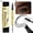 Black, variant on 2-in-1 Fork Tip Eyebrow Pen with Brow Gel, Black Brown, Waterproof Long-Lasting, Defined Natural Brows for Dark Brown to Black Hair