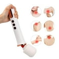 thumbnail image 6 of USB Rechargeable Massager Handheld Cordless Wand Massager with Multi Powerful Speeds & Vibrating Frequencies for Sore Neck Shoulder Back, Soothing Aching Muscles (White), 6 of 6