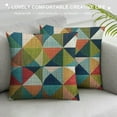 thumbnail image 3 of Creowell Geometric Mid Century Modern Colors Throw Pillow Covers Decorative  Pillow Cases Square Cushion Cover for Couch Sofa Bedroom Patio, 3 of 5