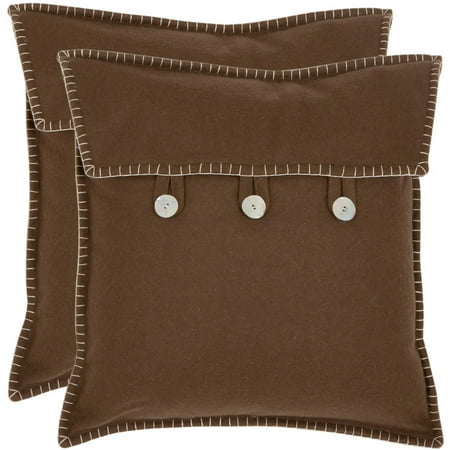 Safavieh Scudder Brown Pillow, Set of 2