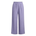 thumbnail image 6 of Admvng Womens Linen Pants Wrap Wide Leg Casual Summer Office formal Full Length Trousers with Pockets, 6 of 6