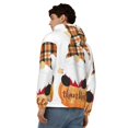 thumbnail image 4 of Wukai Autumn Gnomes Print Men's Zip-Up Hoodie,Fleece Full-Zip Hoodie for Men, Hooded Sweatshirt-Large, 4 of 5