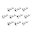 thumbnail image 1 of Tornillos de cabeza plana M3x10mm, tornillo hexagonal interno, sujetadores de acero inoxidable 304, 80 piezas, 1 of 3