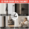 thumbnail image 6 of Morfeiy 19.8FT Kerf Weather Stripping Door Seal for Exterior Doors, Push-In Kerf Seal for Grooved Frames, Not Self-Adhesive, White, 6 of 9